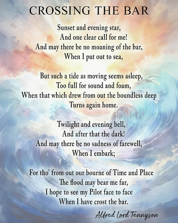 Crossing The Bar Tennyson Mixed Media by Dan Sproul