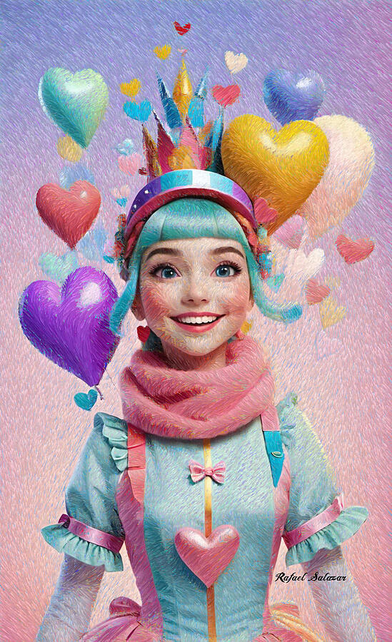 Crowned in Love Digital Art by Rafael Salazar