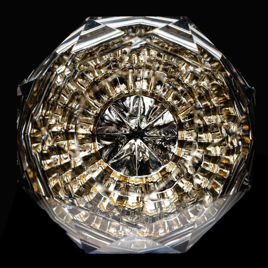 Intricate Crystal Glass Design Photograph - Crystal Knob by Steven Nelson