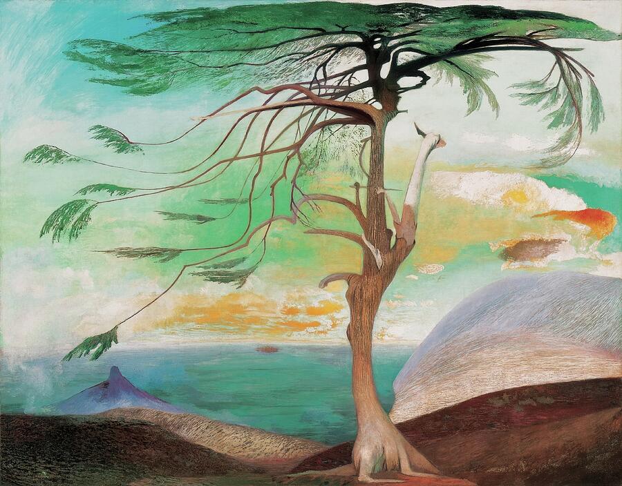 Csontvary paintings - Maganyos cedrus, the lonely cedar by