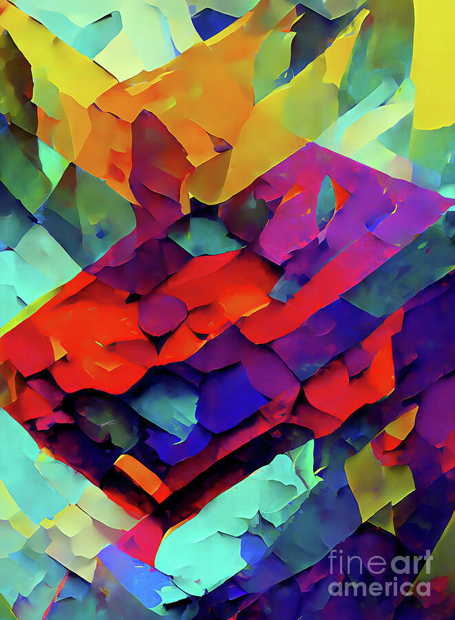 Cubism Inspired Abstract 2 Digital Art by William Gunn