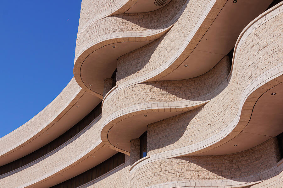 Curved Modern Architectural Facade Photograph - Curved Architectural Design - Canadian Museum of History, Gatineau by Tatiana Travelways