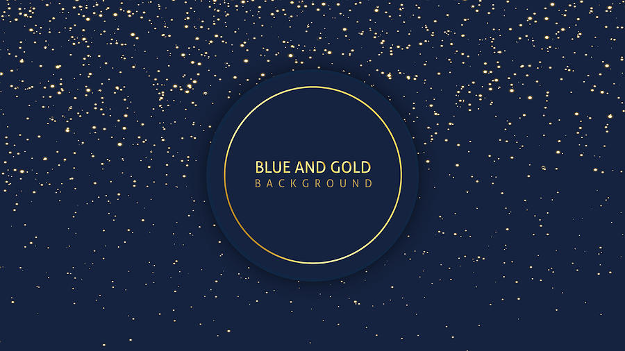 Dark blue glitter background Drawing by AniGraphics