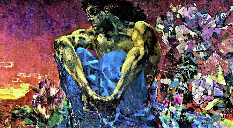 Demon - Digital Remastered Edition Painting by Mikhail Vrubel