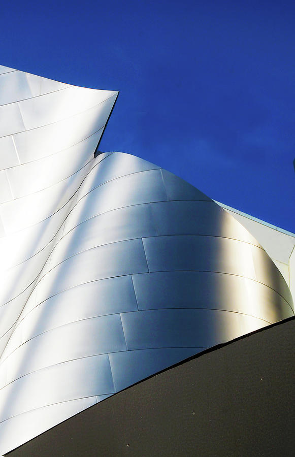 Disney Hall in Blue Photograph by Joe Schofield