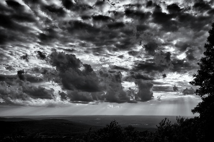 Dramatic Cloudy Sky Over Valley by Phil Perkins
