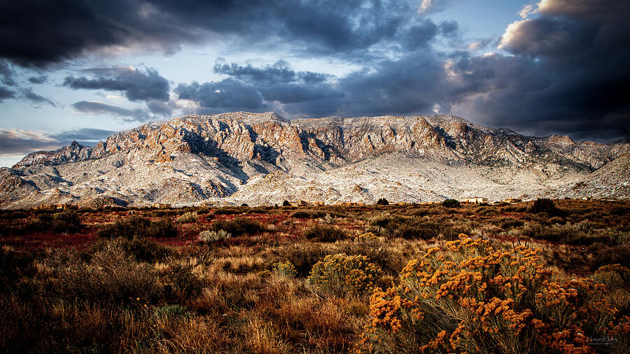 Dramatic Mountain Range at Dusk Photograph - Dramatic Mountain Range at Dusk by Howard Holley