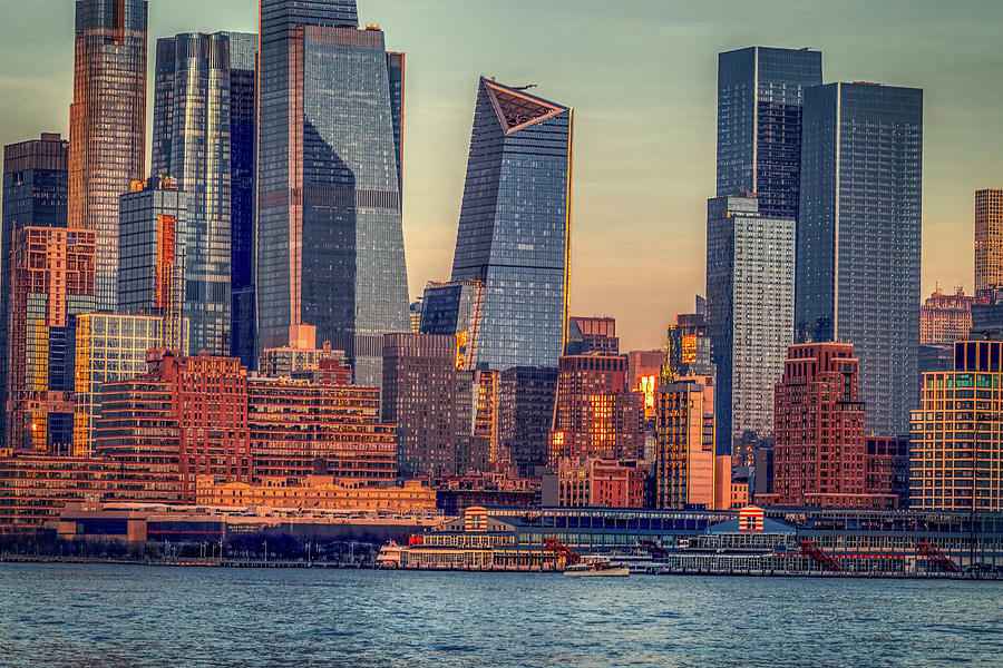 Dusk Along the Hudson Photograph by Penny Polakoff