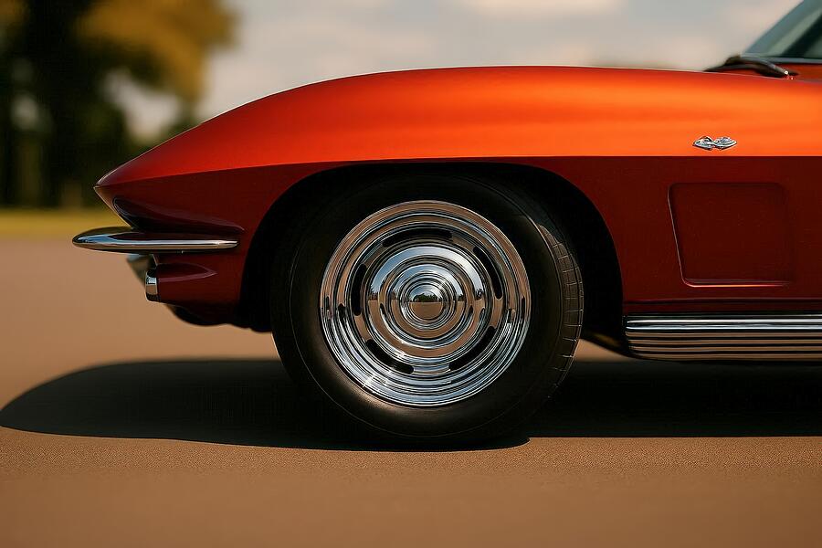 Classic Red Sports Car Shine Digital Art - Eager Anticipation by David Manlove