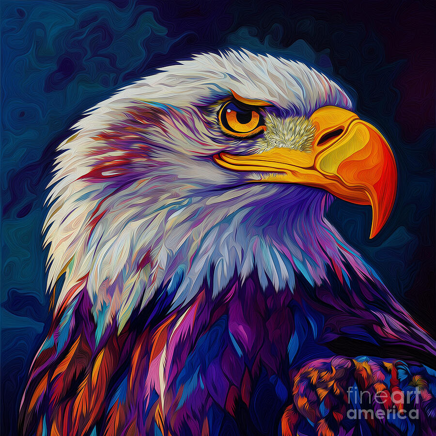 Eagle One Ai Art by Ted Clifton