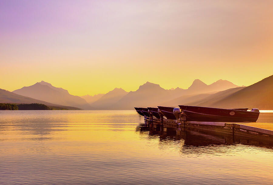 Early Morning on Lake McDonald - Glacier National Park Photograph by Adam Mateo Fierro
