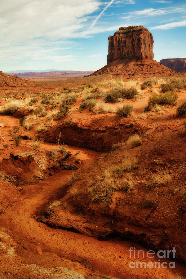 Monument Valley Scenic Vista Photograph - Echo of a River by Dodie Ross