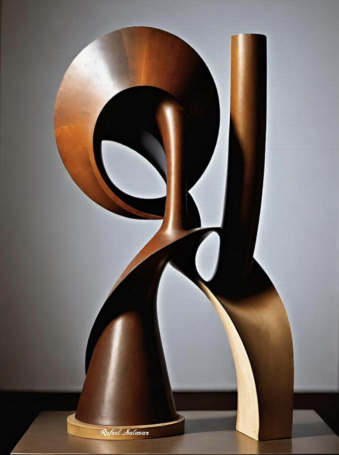 Echoes in Bronze Digital Art by Rafael Salazar