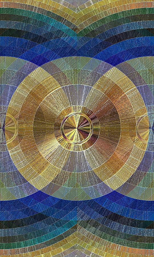 Egyptian Sapphire Vertical Digital Art by David Manlove