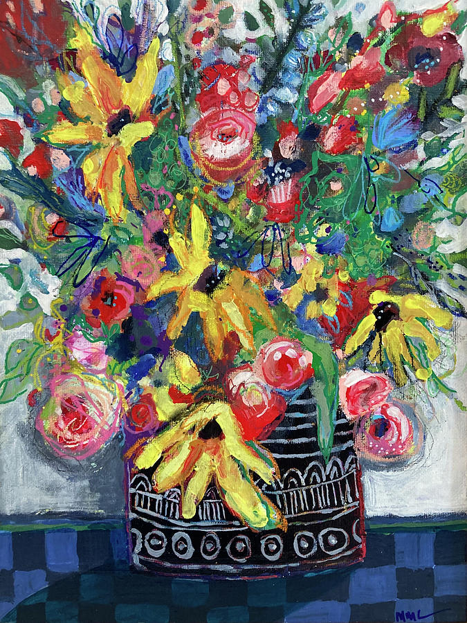 Elaine Mixed Media by Mary Conner