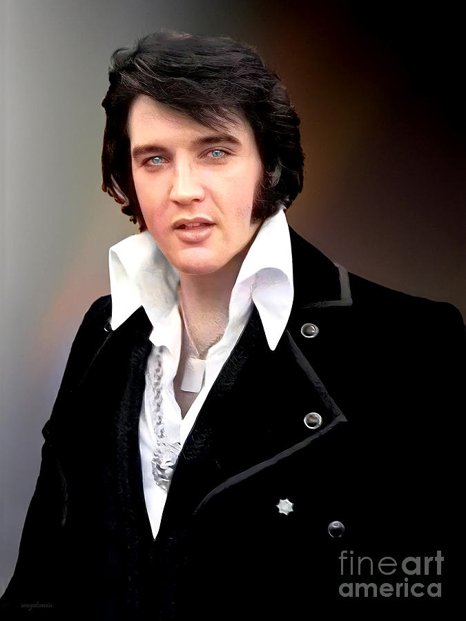 Elvis Presley Restored And Colorized 20230618c by Wingsdomain Art and  Photography