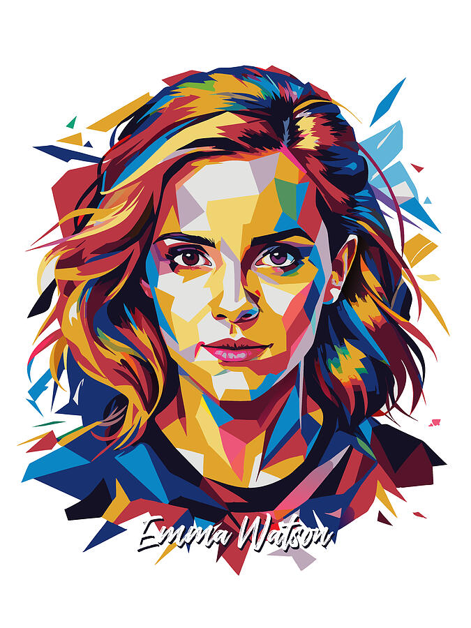 Emma Watson #3 in WPAP Pop Art by Vector Artnesia