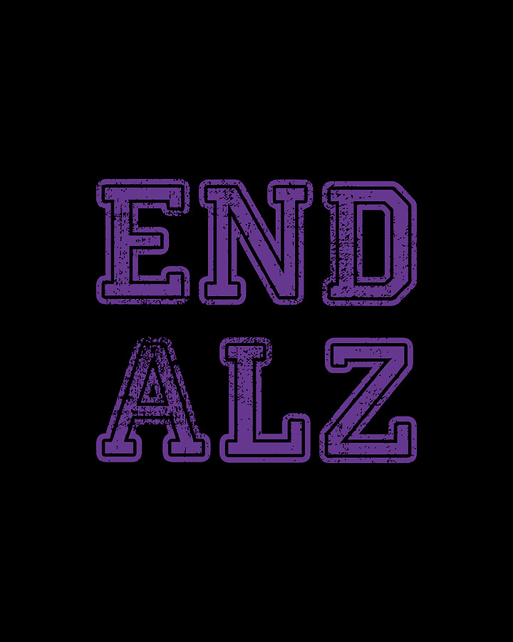 End ALZ Alzheimers Digital Art by Flippin Sweet Gear