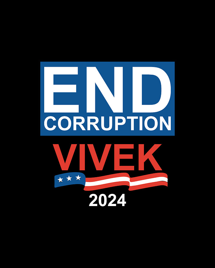 End Corruption Vivek Ramaswamy 2024 Digital Art by Flippin Sweet Gear