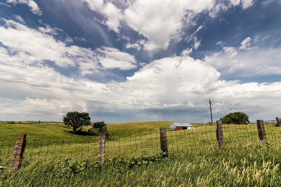 Endless Sky over Grassland Photograph by Craig A Walker
