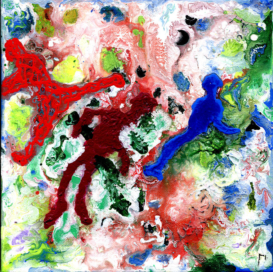 Epsilon 48 Abstract Painting by Sensory Art House