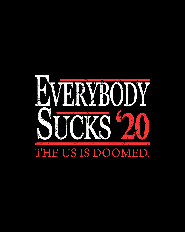 Everybody Sucks 2020 Election Digital Art by Flippin Sweet Gear