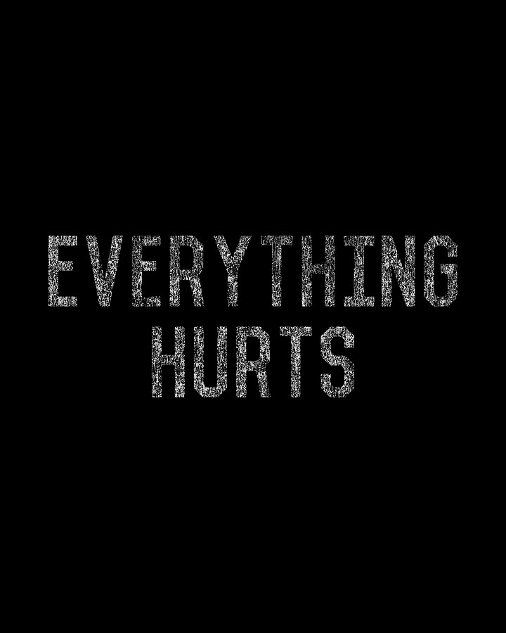 Everything Hurts Retro Workout Digital Art by Flippin Sweet Gear