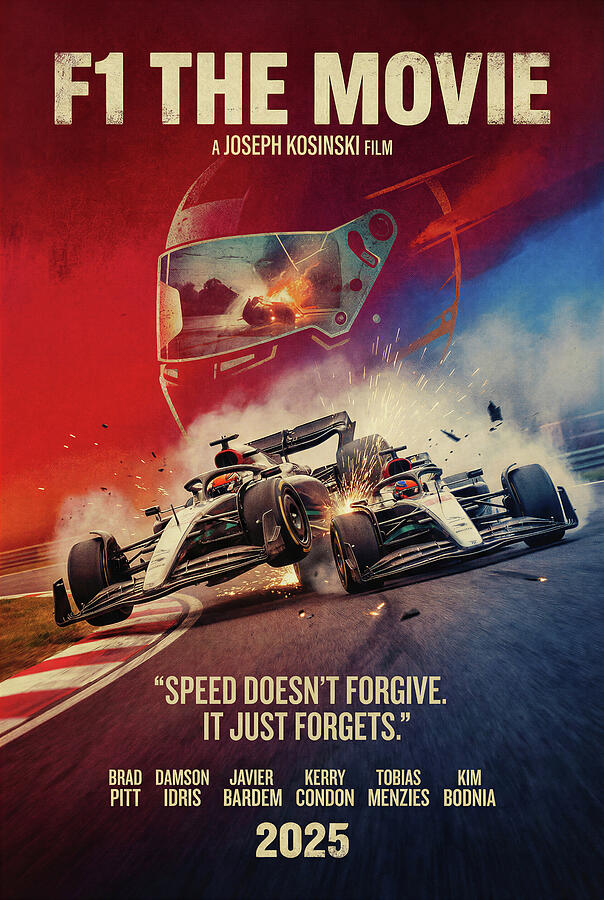 F1 USオリジナル映画ポスター New 'F1: THE MOVIE' poster pays