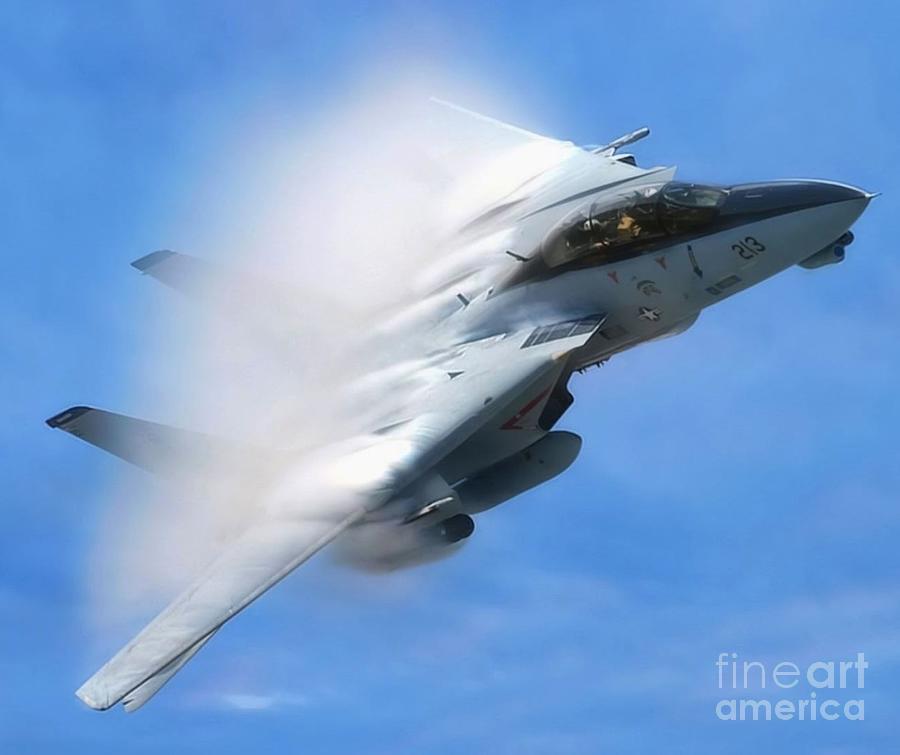 F14 Evasion Maneuver Photograph by Antonios Valamontes