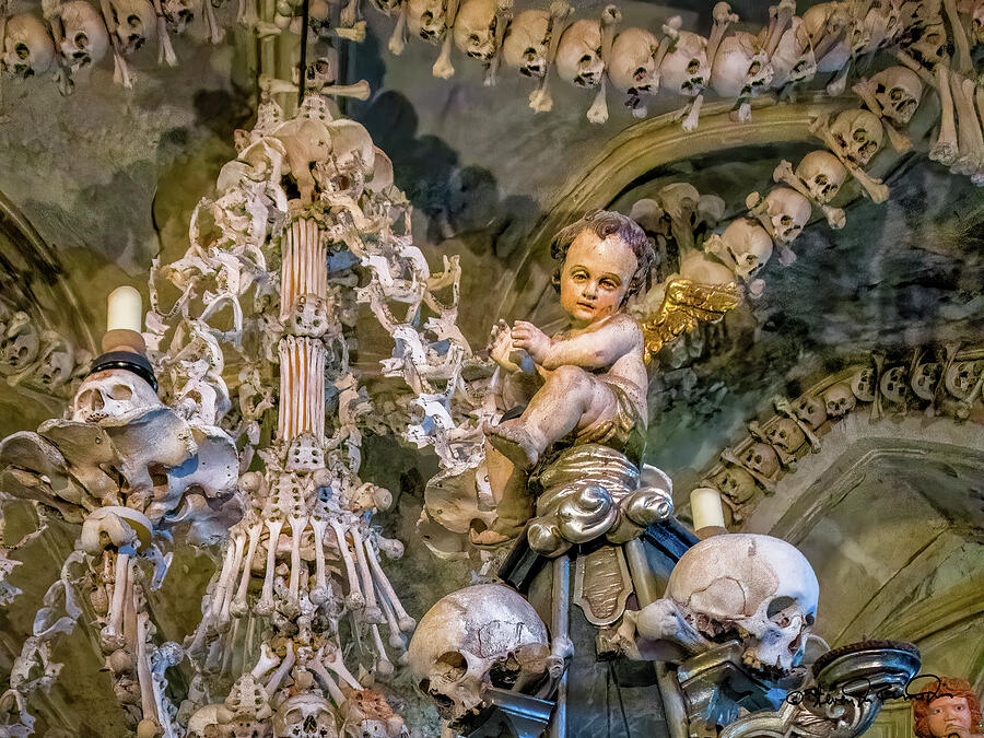 Facing mortality in Kutna Hora Bone Church Photograph by Steven Dos Remedios
