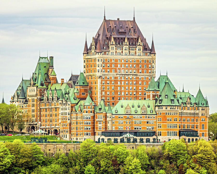 Fairmont Le Chateau Frontenac, Quebec City Photograph by Elvira Peretsman