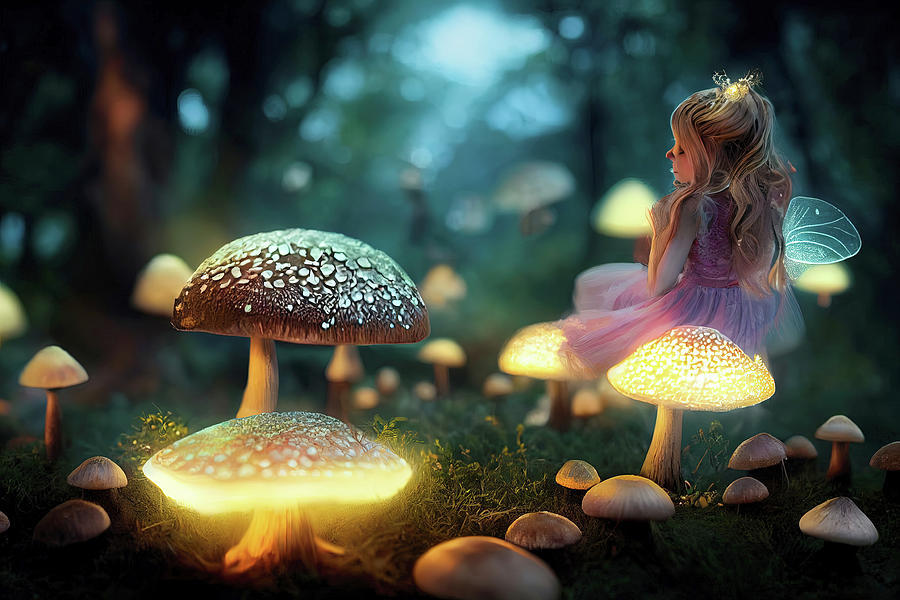 Fairy Night Digital Art by Ron Weathers