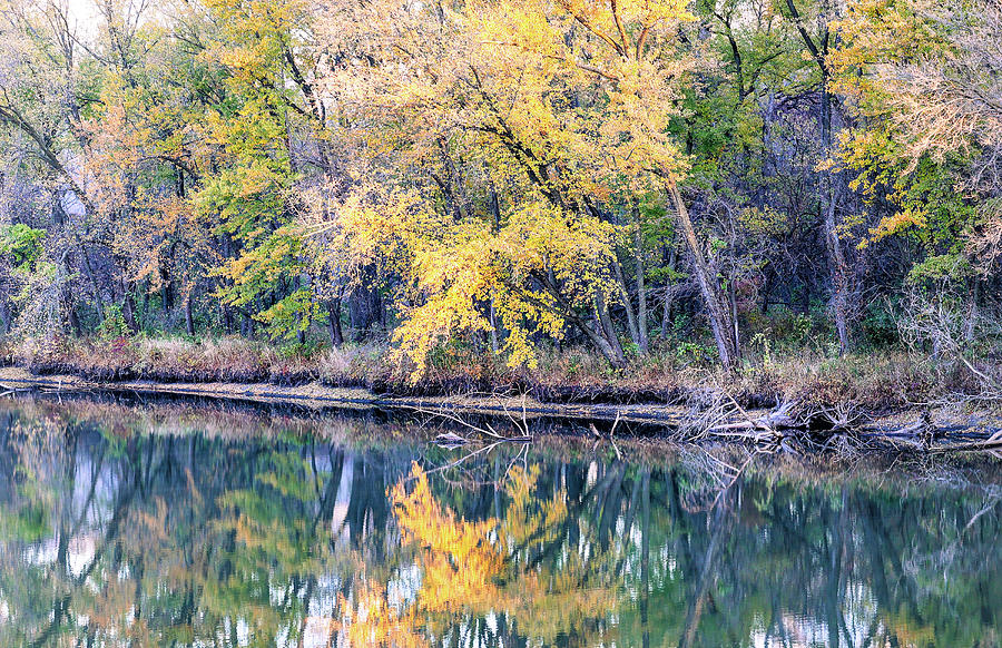 Fall Reflection Photograph by Robert Allen Hill