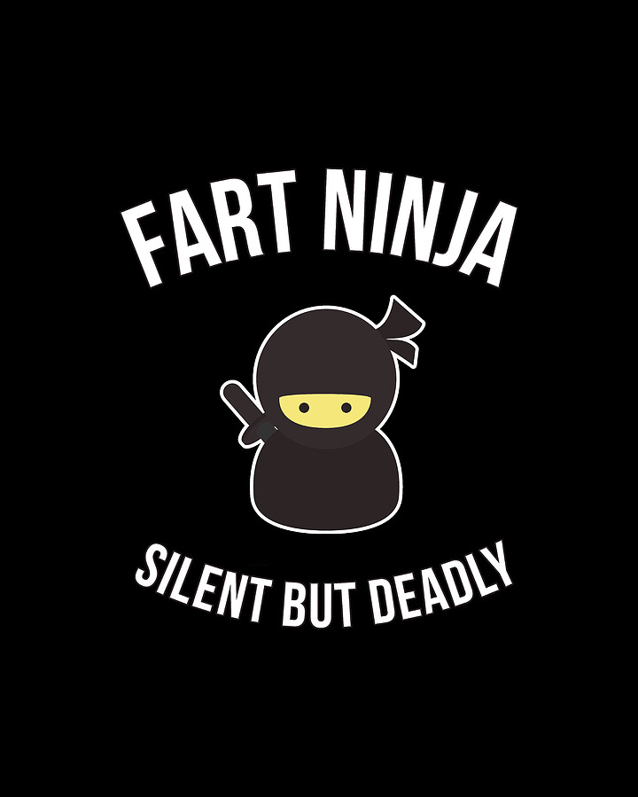 Fart Ninja Silent But Deadly Digital Art by Flippin Sweet Gear