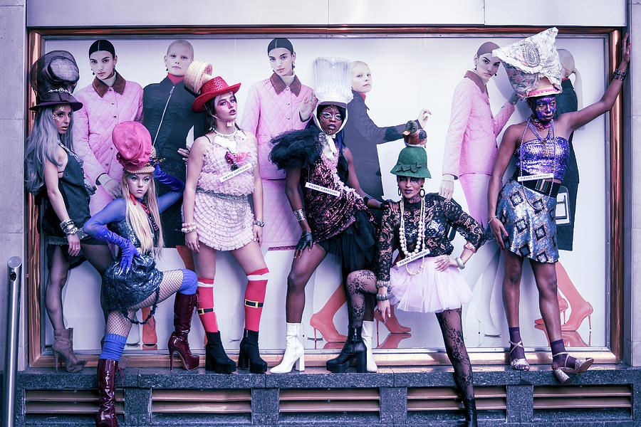 Fashion flash mob Photograph by Andrew Lalchan