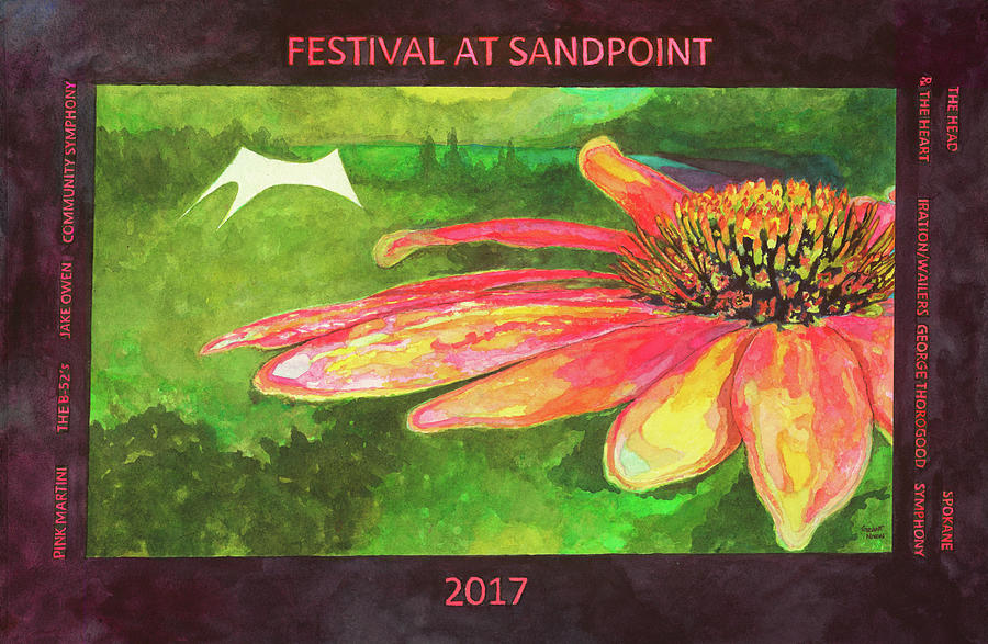 Festival at Sandpoint 2017 Painting by Grant Nixon