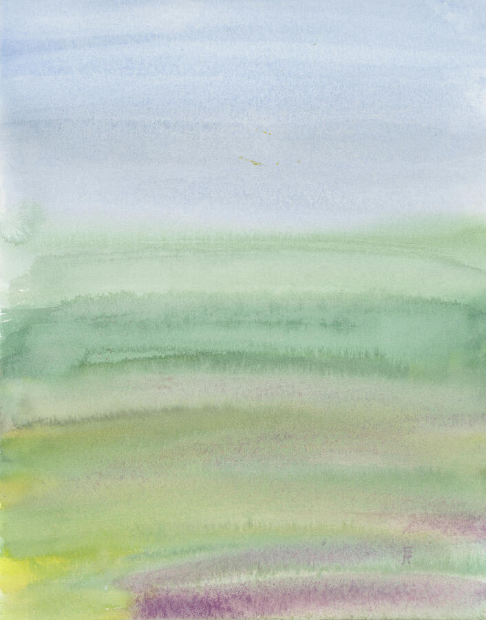 Field as Color Field South Carolina Field Series Painting by Elizabeth Reich