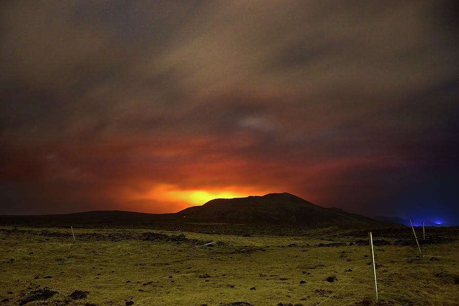 Fire at the farm Photograph by Christopher Mathews