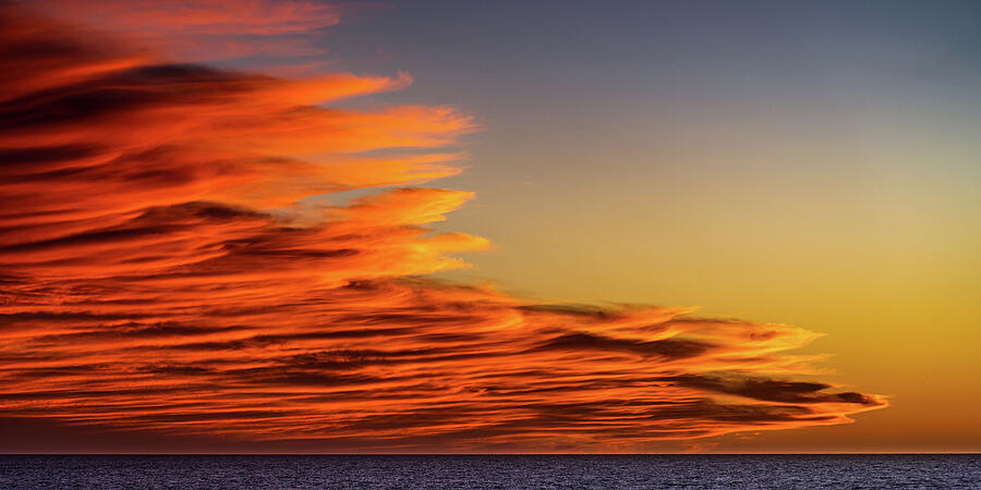 Fire in the Sky Mazatlan Mexico Photograph by Tommy Farnsworth