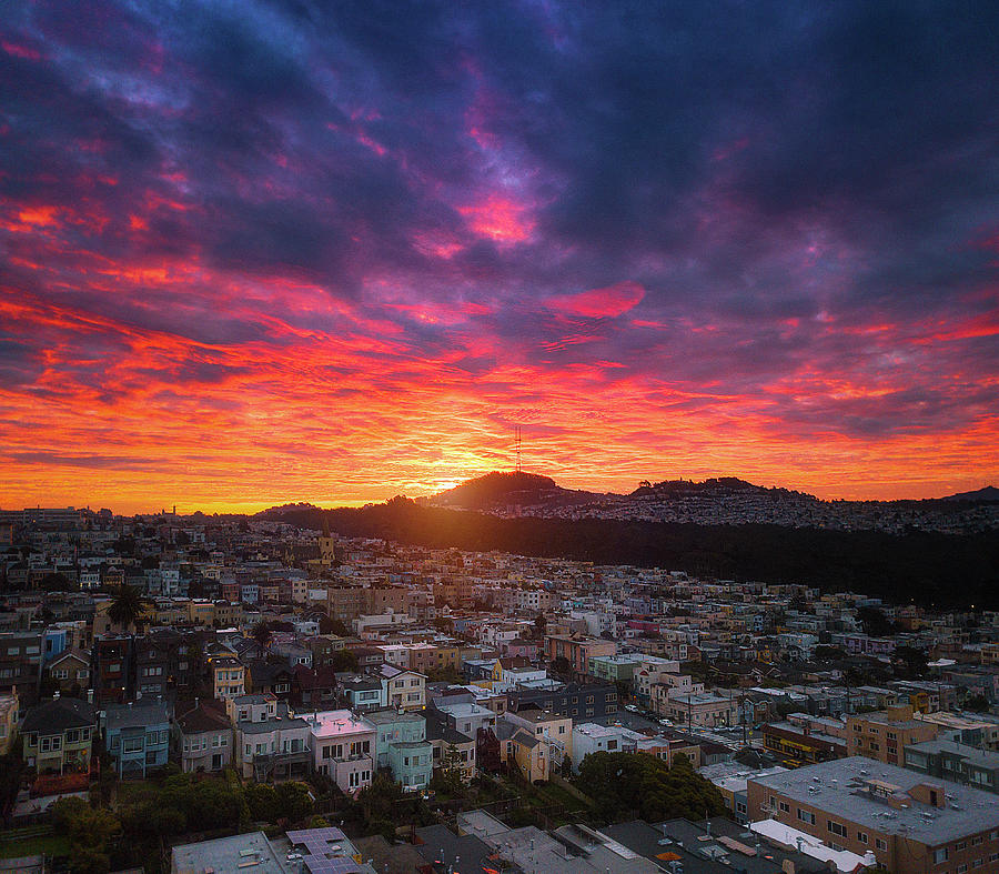 Fire Photograph by Louis Raphael