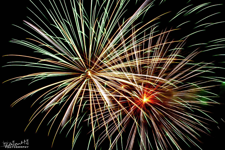 Fireworks Photograph by Robert Allen Hill