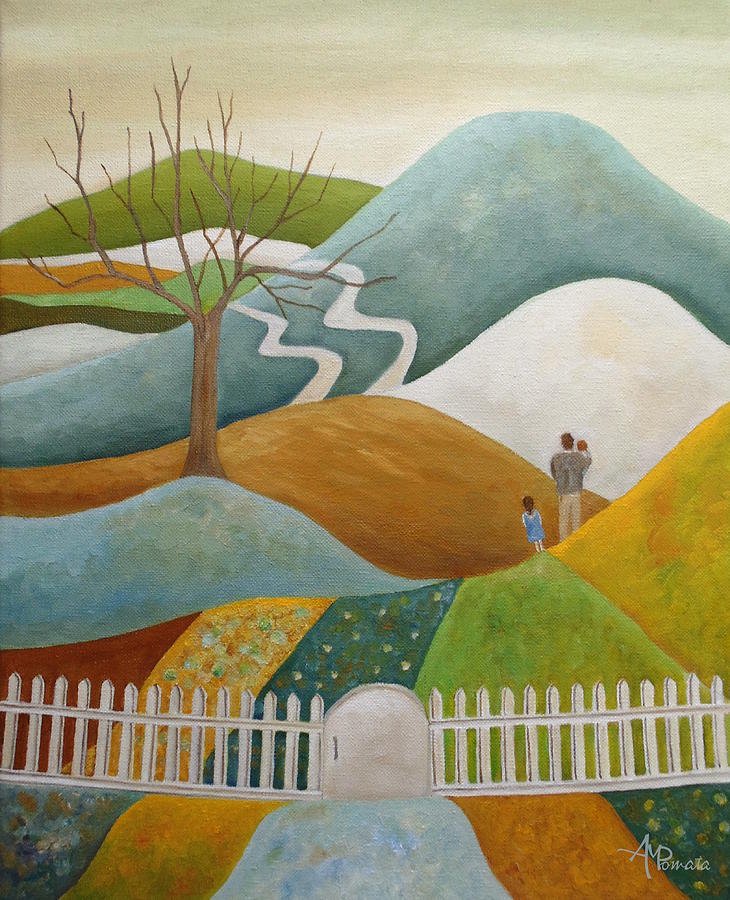 First Lesson Of Life Painting by Angeles M Pomata