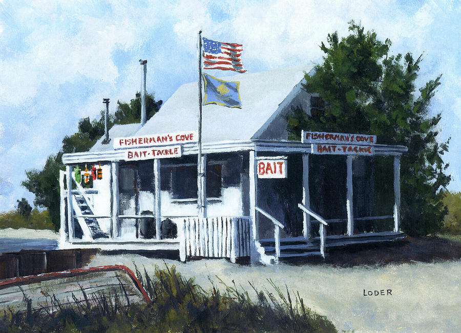 Fishermans Cove Painting by Robert Loder Jr