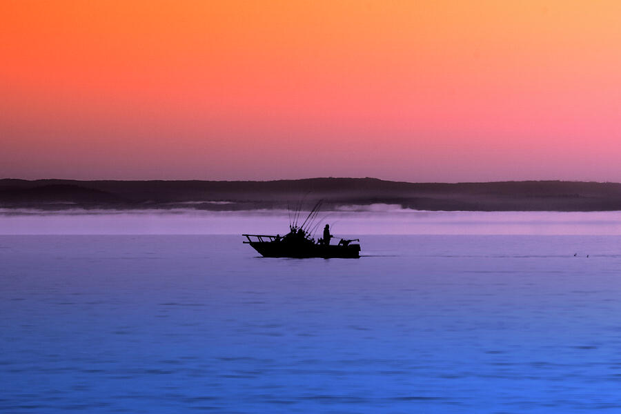 Fishing Lake Superior Photograph by Vi Ray