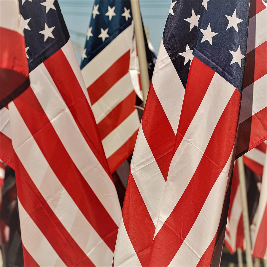 Flag Cluster3 Photograph by John Linnemeyer