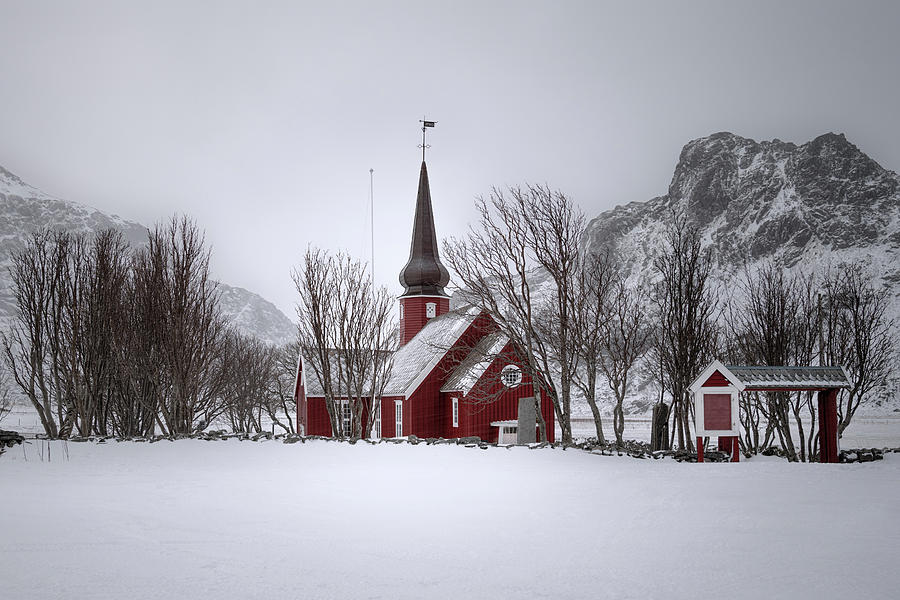 Flakstad Church, Norway Photograph by Charnwood Photography Fine Art