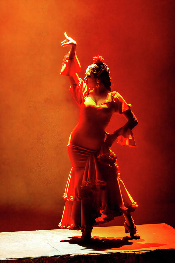 Flamenco Night at Angela Peralto Theatre Mazatlan Mexico Photograph by Tommy Farnsworth
