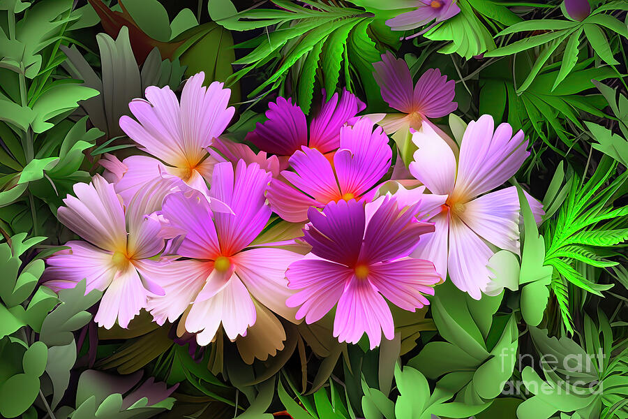 Floral Abstract 9 Digital Art by William Gunn