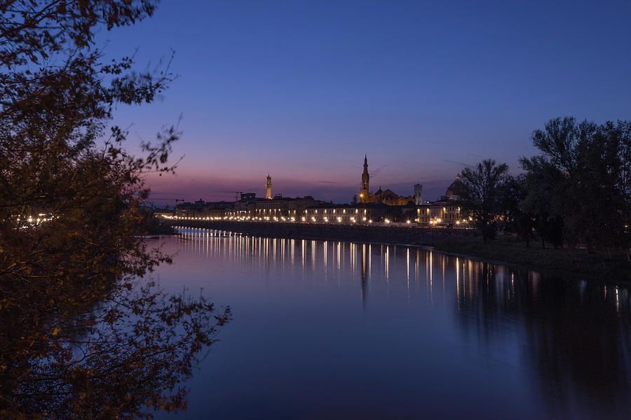 Florence at Night Photograph by Andrew Lalchan