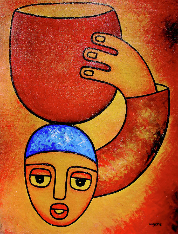 For my Family Painting by Elisha Ongere